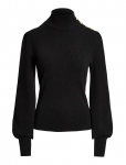 Lauren Ralph Lauren - Button-Trim Mockneck Sweater - K&otilde;rge kaelusega - S