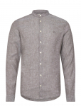 Casual Friday - Cfanton Ls Cc Linen Shirt - Linased s&auml;rgid - M