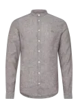 Casual Friday - Cfanton Ls Cc Linen Shirt - Linased s&auml;rgid - M
