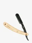 Parker - Parker Srpba - Light Wood Handle Clip Type Black Blade Holder Barber/Straight Razor - Pardlid - ONE SIZE
