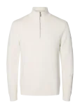 Selected - Slmdane Ls Knit Structure Half Zip Noos - Poolpika lukuga džemprid - S