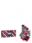 Happy Socks - 4-Pack Classic Navy Socks Gift Set - Tavalised sokid - 41-46