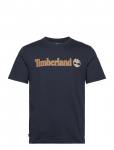 Timberland - Kennebec River Linear Logo Short Sleeve Tee Dark Sapphire - L&uuml;hikeste varrukatega - XL