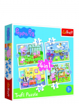 Trefl - Trefl 4 I 1 12+15+20+24 Bit Peppa Pig - Klassikalised m&otilde;istatused - ONE SIZE