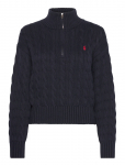Polo Ralph Lauren - Cable-Knit Cotton Quarter-Zip Sweater - Džemprid - L
