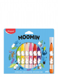 Dsignhouse Moomin - Moomin Jumbo Felt-Pens X12 Cardbox - V&auml;rvilised pliiatsid - 17.6X 19X 1.7CM