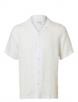 Selected - Slhrlxkylian Linen Ss Shirt Resort - L&uuml;hikeste varrukatega s&auml;rgid - M