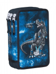 Beckmann Norway - Three Section Pencil Case With Content, Tech Rex - Pinalid - ONE SIZE