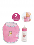 Corolle - Corolle Doll Accessories Bib + Baby Bottle - Nukkude aksessuaarid - ONE SIZE