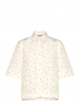 Stella Nova - Heart Printed Shirt - L&uuml;hikeste varrukatega - 38