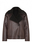 Vila - Vikadera L/S Shearling Jacket - Nahk - 38