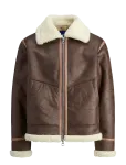 Jack & Jones - Jorliverpool Aviator Jacket Sn - Nahk - M
