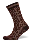 Copenhagen Studios - Cph Socks 7 Cotton Blend Dark Brown Leo - Tavalised sokid - 35-38