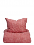 Noble House - B&auml;ddset Recycled Grs Hallonr&ouml;d, 2-Del - Voodipesukomplektid - 150X210CM;50X60CM