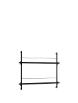 MOEBE - Box Set, Magazine Shelving Ms.65.1, Black Shelves, Stainless Steel Legs (Fsc Mix Credit) - Riiulid - H:65CM