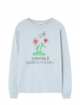 THE ANIMALS OBSERVATORY - Flowers Blue Dof Lonf Sleeve T-Shirt - Pikkade varrukatega T-s&auml;rgid - 10 Y