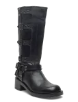 Bianco - Biaharper Buckle Biker Boot Pull Up Leather - P&otilde;lveni saapad - 38