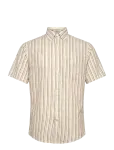 Gant - Reg Cotton Linen Stripe Ss Shirt - L&uuml;hikeste varrukatega s&auml;rgid - S