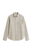 Gant - Reg Cotton Linen Stripe Shirt - Vabaaja s&auml;rgid - L