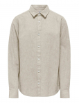 ONLY & SONS - Osjcaiden Life Ls Linen Shirt Wn Noos - Pikkade varrukatega s&auml;rgid - 176
