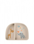 Done By Deer - Stick&Stay Compartment Bowl Celebration Sand - Taldrikud - 15X 11X H 4CM