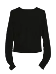 Aim&acute;n - Luminous Draped Long Sleeve - Spordi pikkade varrukatega topid - L