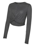 Mamalicious - Mlanli Ls Jrs Crop Top - Pikkade varrukatega l&uuml;hikesed topid - M