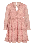 Vila - Vijasmine L/S V-Neck Short Dress/Dc/Ka - L&uuml;hikesed kleidid - 36