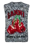 Ganni - Heavy Wool Handknit Vest - Kootud vestid - S