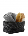 Blomus - Crochet Rope Basket M - 15 X 10 X 9 Cm - Tela - Anthracite - Hoiukorvid - L 15CM