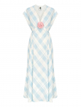 Sleeper - The Genus Rosa Dress In Blue Plaid - P&otilde;lveni ja midi - XL