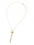 Bud To Rose - Ice Bead Fringe Necklace Gold - Statement kaelakeed - ONE SIZE