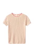 Copenhagen Colors - Knitted Pointelle Ss Blouse - Pluusid ja tuunikad - 128