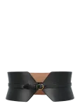 Alaia - Black Leather Double Bustier Belt - Taljev&ouml;&ouml;d - 85
