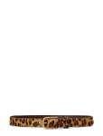Lauren Ralph Lauren - Rounded-Buckle Leopard-Print Skinny Belt - Vabaaja v&ouml;&ouml;d - XL