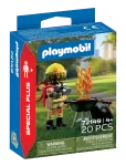 PLAYMOBIL - Firefighter With Make-Believe Fire - Playmobil Special Plus - ONE SIZE