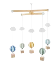 JaBaDaBaDo - Wooden Mobile Air Ballon Blue - Beebimonitorid - ONE SIZE