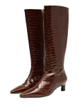 ALOHAS - Gema Alli Brown Leather Boots - P&otilde;lveni saapad - 39