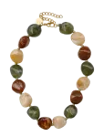 Bud To Rose - Vibe Resin Necklace Mix Brown - Statement kaelakeed - ONE SIZE