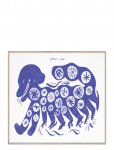 MADO - Chinese Dog, Blue - 50X70 - Posters - 50X70CM