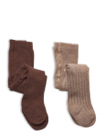 Minymo - Wool Stocking - Rib 2-Pack - Sukkp&uuml;ksid - 140-146