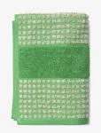 Juna - Check Towel 50X100 Cm Green/Sand - R&auml;tikud - 50X100CM