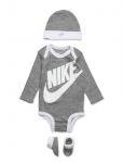 Nike - Nike Bodysuit+Hat+Bootie - Pikkade varrukatega bodid - 50-68