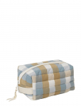 Fabelab - Quilted Toiletry Bag - Cottage Blue Checks - Tualett-tarvete kotid - 20X12X10CM