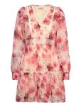 Vila - Viroman New V-Neck L/S Short Dress/Dc/Ka - L&uuml;hikesed kleidid - 40