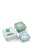 Done By Deer - Snack Box Set 3 Pcs Happy Clouds Green - Toidukarbid - ONE SIZE