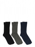 Mp Denmark - Fine Cotton Rib Socks 3-Pack - Tavalised sokid - 40/42