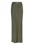 Ahlvar Gallery - Hana Long Logo Satin Skirt - Maxi - XL