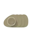 LIND DNA - 4-Set Glass Mat Curve Nupo - Joogialused - 11X13CM
