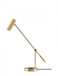 Globen Lighting - Table Lamp Hubble Read With Wireless Charging Brushed Brass - Laualambid - H63.5CM